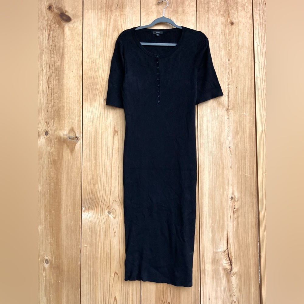 J. Crew Short Sleeve Ribbed Sweater Dress Sz Large - Picture 2 of 6